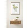 image:imageKate and Laurel Sylvie Spring Daffodil Framed Canvas Wall Art by Statement Goods 18x24 Natural Decorative Floral Wall Art