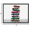 image:imageKate and Laurel Sylvie Stacked Cars Framed Canvas Wall Art by Saint and Sailor Studios 18x24 Natural Modern Colorful Car Toys Art for WallGray