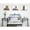 image:imageKate and Laurel Sylvie Stacked Cars Framed Canvas Wall Art by Saint and Sailor Studios 18x24 Natural Modern Colorful Car Toys Art for WallNatural