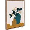 image:imageKate and Laurel Sylvie Stillness Framed Canvas Wall Art by Oris Eddu 18x24 Gold Decorative Floral Still Life Art Print for WallGold