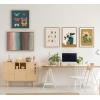 image:imageKate and Laurel Sylvie Stillness Framed Canvas Wall Art by Oris Eddu 18x24 Gold Decorative Floral Still Life Art Print for WallNatural