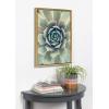 image:imageKate and Laurel Sylvie Succulent 1 Color Photograph Framed Canvas Wall Art by F2 Images 18x24 Gold