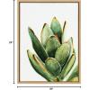 image:imageKate and Laurel Sylvie Succulent 18 Framed Canvas by Jennifer Redstreake Geary 18x24 Natural Botanical Art Decor for Living Room Bedroom EntrywayNatural