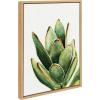 image:imageKate and Laurel Sylvie Succulent 18 Framed Canvas by Jennifer Redstreake Geary 18x24 Natural Botanical Art Decor for Living Room Bedroom EntrywayNatural