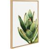 image:imageKate and Laurel Sylvie Succulent 18 Framed Canvas by Jennifer Redstreake Geary 18x24 Natural Botanical Art Decor for Living Room Bedroom EntrywayNatural