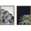 image:imageKate and Laurel Sylvie Succulent 5 and Succulent 8 Framed Canvas Wall Art Set by Emiko and Mark Franzen of F2Images 2 Piece Set 18x24 Gold Modern Botanical Wall Dcor