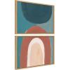 image:imageKate and Laurel Sylvie Teotitlan Valley Study 1 A and B Framed Canvas Wall Art Set by Kate Aurelia Holloway 2 Piece 18x24 Natural Soft Colorful Boho Art for Wall