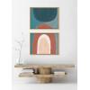 image:imageKate and Laurel Sylvie Teotitlan Valley Study 1 A and B Framed Canvas Wall Art Set by Kate Aurelia Holloway 2 Piece 18x24 Natural Soft Colorful Boho Art for Wall