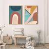 image:imageKate and Laurel Sylvie Teotitlan Valley Study 2 Framed Canvas Wall Art by Kate Aurelia Holloway 23x33 Natural MidCentury Modern Abstract Art for WallNatural