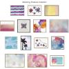 image:imageKate and Laurel Sylvie The Sanaa Way Framed Canvas Wall Art by Mentoring Positives 2 Piece 18x24 Gold Decorative Colorful Abstract Art Print for Wall