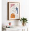 image:imageKate and Laurel Sylvie Thinking of You Framed Canvas Wall Art by Rachel Lee 18x24 Natural Colorful Abstract Home DecorNatural