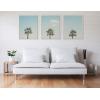 image:imageKate and Laurel Sylvie Trio of Palm Trees 1 2 and 3 Framed Canvas Wall Art Set by Laura Evans 3 Piece Set 18x24 White Coastal Ocean Natural Wall Dcor Art Set