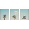 image:imageKate and Laurel Sylvie Trio of Palm Trees 1 2 and 3 Framed Canvas Wall Art Set by Laura Evans 3 Piece Set 18x24 White Coastal Ocean Natural Wall Dcor Art Set