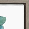 image:imageKate and Laurel Sylvie Tropic Leaves Blue Framed Canvas Wall Art by Sara Berrenson 23x33 Natural Watercolor Floral Home DecorGrey