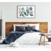 image:imageKate and Laurel Sylvie Tropic Leaves Blue Framed Canvas Wall Art by Sara Berrenson 23x33 Natural Watercolor Floral Home DecorGrey