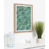 image:imageKate and Laurel Sylvie Tropical Leaves Watercolor Framed Canvas Wall Art by Cat Coquillette 18x24 Natural