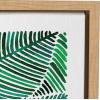 image:imageKate and Laurel Sylvie Tropical Leaves Watercolor Framed Canvas Wall Art by Cat Coquillette 18x24 Natural