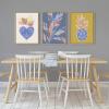 image:imageKate and Laurel Sylvie Tropical Love Framed Canvas Wall Art by Kasey Free 18x24 Natural Heart Inspired Home Decor