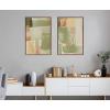 image:imageKate and Laurel Sylvie United Colors III and IV Framed Canvas Wall Art Set by Amy Lighthall 2 Piece Set 23x33 Gold Modern Soft Watercolor Abstract Art Set for Wall Home DecorGold
