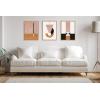 image:imageKate and Laurel Sylvie Venice 1 2 and 3 Framed Canvas Wall Art Set by Alexander Ginzburg 3 Piece Set 18x24 Natural Modern Abstract Colorful Art for Wall