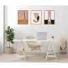 image:imageKate and Laurel Sylvie Venice 1 2 and 3 Framed Canvas Wall Art Set by Alexander Ginzburg 3 Piece Set 18x24 Natural Modern Abstract Colorful Art for Wall