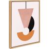 image:imageKate and Laurel Sylvie Venice 5 Framed Canvas Wall Art by Alexander Ginzburg 18x24 Natural Colorful MidCentury Wall Decor
