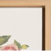image:imageKate and Laurel Sylvie Vintage Flowers Be Kind Framed Canvas Wall Art by The Creative Bunch Studio 18x24 Natural Floral Art for Wall