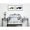 image:imageKate and Laurel Sylvie Vintage Toy Tractor Green and Vintage Toy Dump Truck Blue Framed Canvas Wall Art Set by Saint and Sailor Studios 2 Piece 18x24 Natural Retro Farm Toy ArtGray