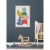 image:imageKate and Laurel Sylvie Warm Winter Framed Canvas Wall Art by Kelly Knaga 23x33 Natural Chic Abstract Art for Wall