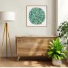 image:imageKate and Laurel Sylvie Watercolor Burst Framed Canvas Wall Art by Cat Coquillette 22x22 Natural Bright Botanical Plant Abstract Art Wall DcorNatural