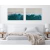 image:imageKate and Laurel Sylvie Waves Crashing on the Beach 1 and 2 Framed Canvas Wall Art Set by The Creative Bunch Studio 2 Piece Set 28x38 White Tropical Ocean Beach Art for Wall