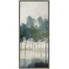 image:imageKate and Laurel Sylvie Whispering Trees I Framed Canvas Wall Art by Amy Lighthall 18x40 Gray Modern Abstract Tree Landscape Art for WallGray