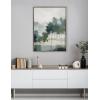 image:imageKate and Laurel Sylvie Whispering Trees I Framed Canvas Wall Art by Amy Lighthall 18x40 Gray Modern Abstract Tree Landscape Art for WallGray