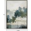 image:imageKate and Laurel Sylvie Whispering Trees I Framed Canvas Wall Art by Amy Lighthall 18x40 Gray Modern Abstract Tree Landscape Art for WallGray