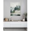 image:imageKate and Laurel Sylvie Whispering Trees I Framed Canvas Wall Art by Amy Lighthall 18x40 Gray Modern Abstract Tree Landscape Art for WallWhite