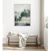 image:imageKate and Laurel Sylvie Whispering Trees I Framed Canvas Wall Art by Amy Lighthall 18x40 Gray Modern Abstract Tree Landscape Art for WallWhite