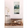 image:imageKate and Laurel Sylvie Whispering Trees I Framed Canvas Wall Art by Amy Lighthall 18x40 Gray Modern Abstract Tree Landscape Art for WallWhite