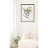 image:imageKate and Laurel Sylvie Wild Banksia Framed Canvas Wall Art by Sara Berrenson 18x24 Natural Nature Art for WallGold