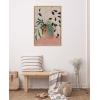 image:imageKate and Laurel Sylvie Wild Foliage l Neutral Linen Framed Canvas Wall Art by Nikita Jariwala 23x33 Natural Modern Painted Greenery Bouquet Art for WallNatural
