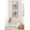 image:imageKate and Laurel Sylvie Wild Foliage l and II Framed Canvas Wall Art Set by Nikita Jariwala 2 Piece Set 18x24 Natural Modern Painted Greenery Bouquet Art for WallGold