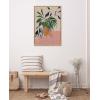 image:imageKate and Laurel Sylvie Wild Foliage lI Neutral Linen Framed Canvas Wall Art by Nikita Jariwala 23x33 Natural Modern Painted Greenery Bouquet Art for WallNatural