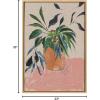 image:imageKate and Laurel Sylvie Wild Foliage lI Neutral Linen Framed Canvas Wall Art by Nikita Jariwala 23x33 Natural Modern Painted Greenery Bouquet Art for WallNatural