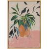 image:imageKate and Laurel Sylvie Wild Foliage lI Neutral Linen Framed Canvas Wall Art by Nikita Jariwala 23x33 Natural Modern Painted Greenery Bouquet Art for WallNatural