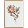 image:imageKate and Laurel Sylvie Wild King Protea Framed Canvas Wall Art by Sara Berrenson 18x24 Natural Beautiful Wild Flower Art for WallNatural