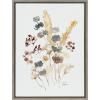 image:imageKate and Laurel Sylvie Wild Salvia Framed Canvas Wall Art by Sara Berrenson 18x24 Natural Wildflower Art for WallGray