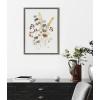 image:imageKate and Laurel Sylvie Wild Salvia Framed Canvas Wall Art by Sara Berrenson 18x24 Natural Wildflower Art for WallGray