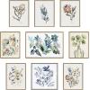 image:imageKate and Laurel Sylvie Wild Salvia Framed Canvas Wall Art by Sara Berrenson 18x24 Natural Wildflower Art for WallGray