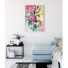 image:imageKate and Laurel Sylvie Yellow Daisies Framed Canvas Wall Art by Rachel Christopoulos 23x33 White Sophisticated Floral Art Print for Wall