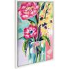 image:imageKate and Laurel Sylvie Yellow Daisies Framed Canvas Wall Art by Rachel Christopoulos 23x33 White Sophisticated Floral Art Print for Wall