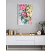 image:imageKate and Laurel Sylvie Yellow Daisies Framed Canvas Wall Art by Rachel Christopoulos 23x33 White Sophisticated Floral Art Print for Wall